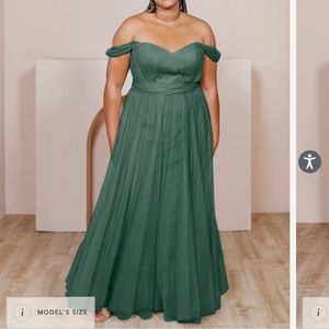 Rosalie Tulle Convertible Dress SZ 8 GREENERY